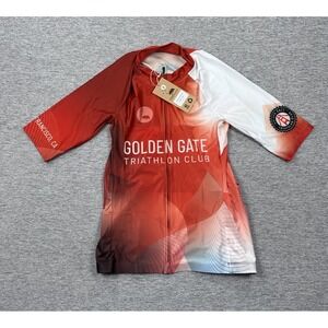 WYN Republic Cycling Jersey Mens Small Golden Gate Triathlon Club Full Zip NEW